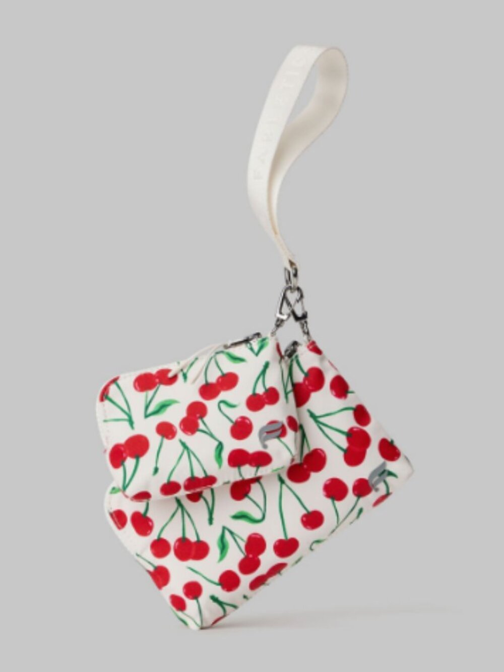 Fabletics The Grab & Go Wristlet in Bone Wild Cherries - NWT $55 MSRP